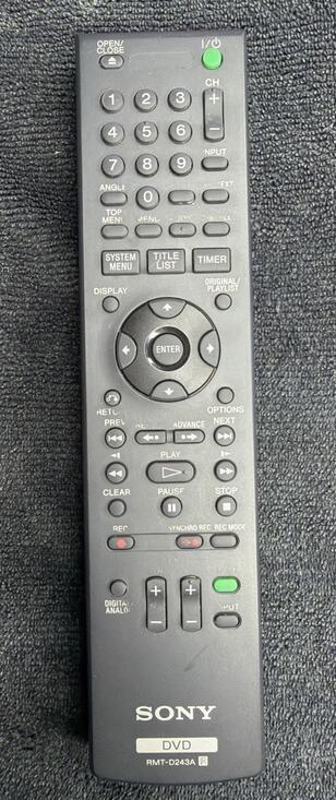 Sony Other - Sony Remote Control RMT-D243A for RDR-GX355 RDR-GX255 DVD Recorder Works OEM